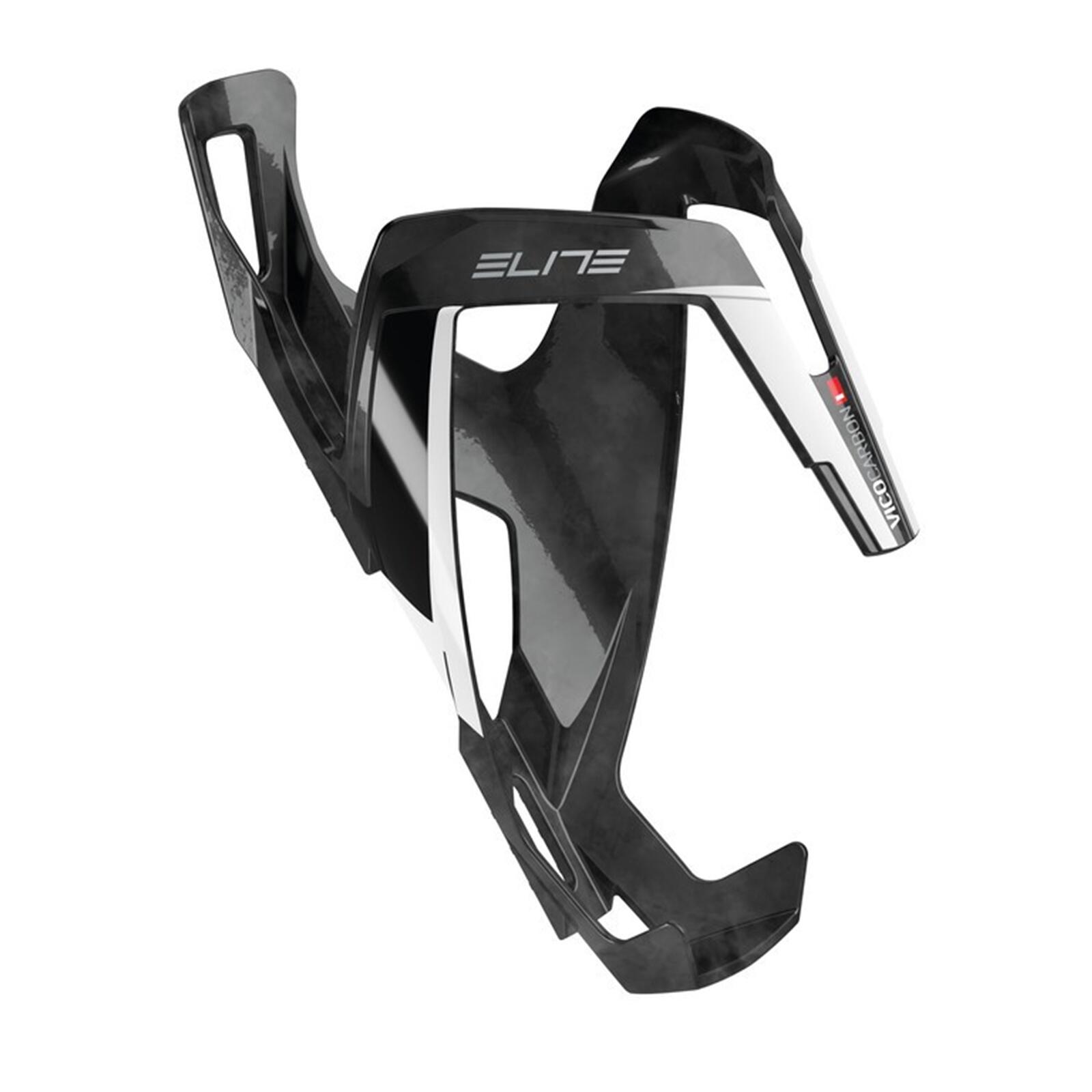 ELITE Vico Uchwyt na bidon Carbon, glossy white graphic 2020 Uchwyty 252239