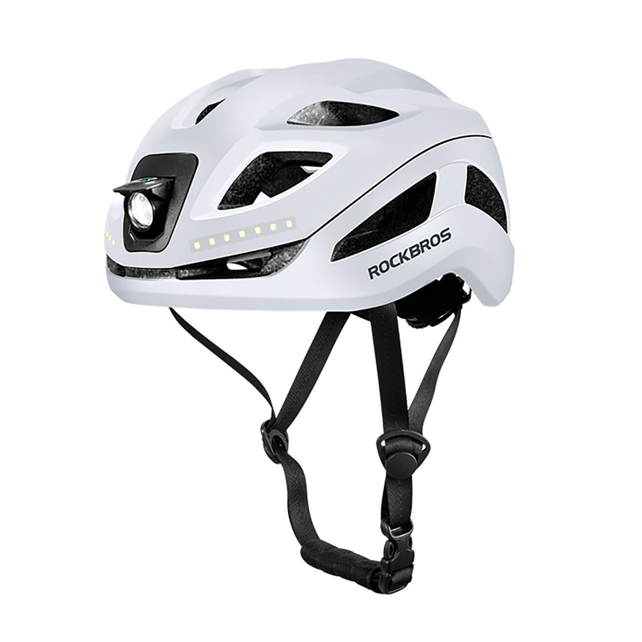 Kask rowerowy Rockbros zintegrowane oświetlenie wielokierunkowe