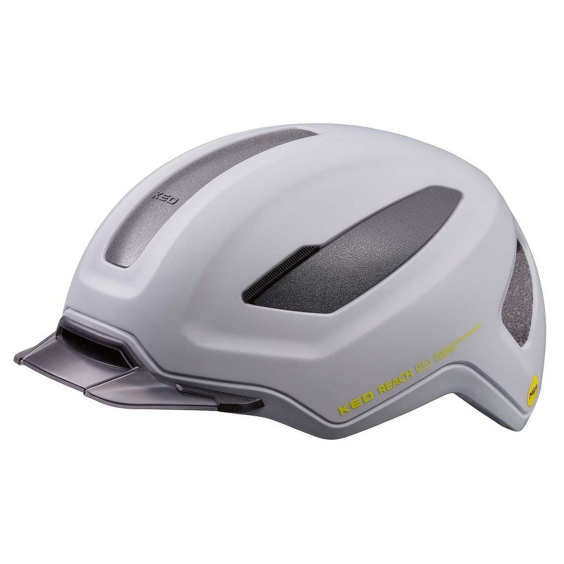 Kask rowerowy REACH DT1, jasnoszary