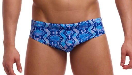 Kąpielówki męskie Funky Trunks Blue Viper - slipy