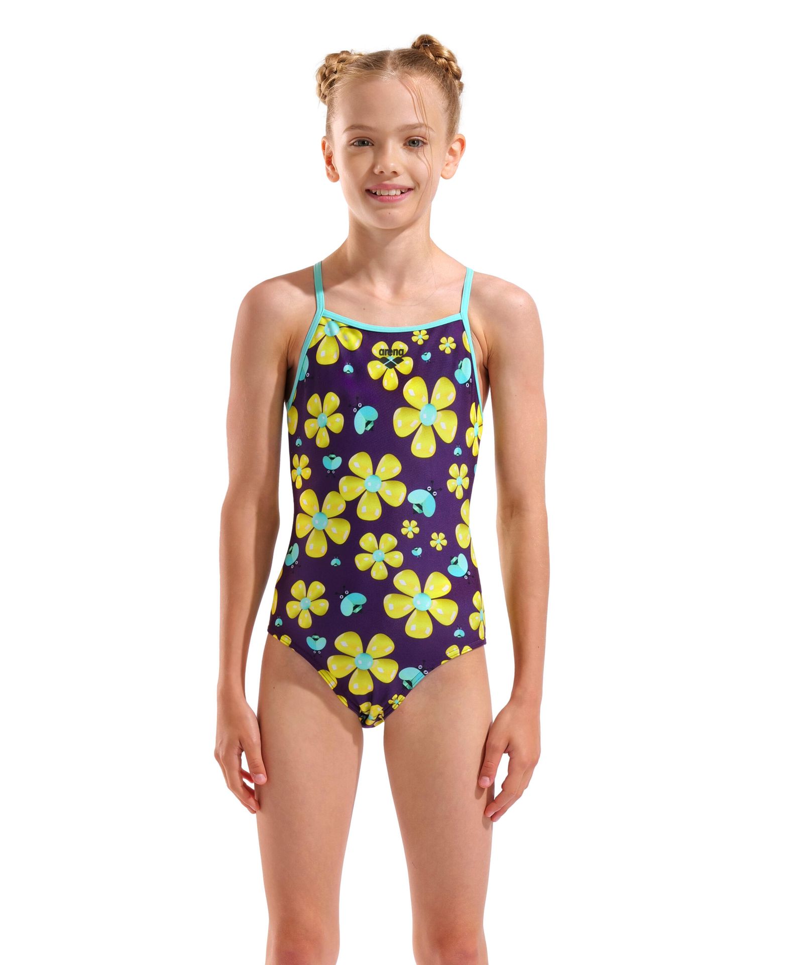 Strój kąpielowy dziewczęcy Arena Spring Swimsuit Lightdrop Back