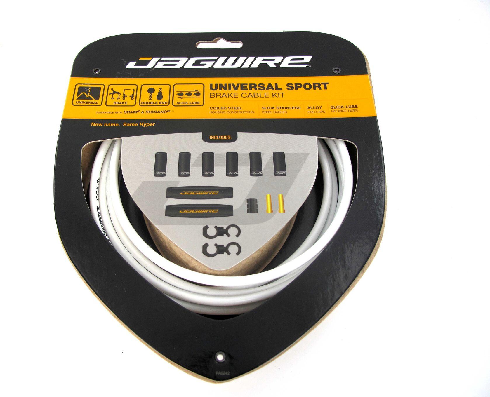 Jagwire Universal Sport zestaw hamulcowy, biały JBC03WH
