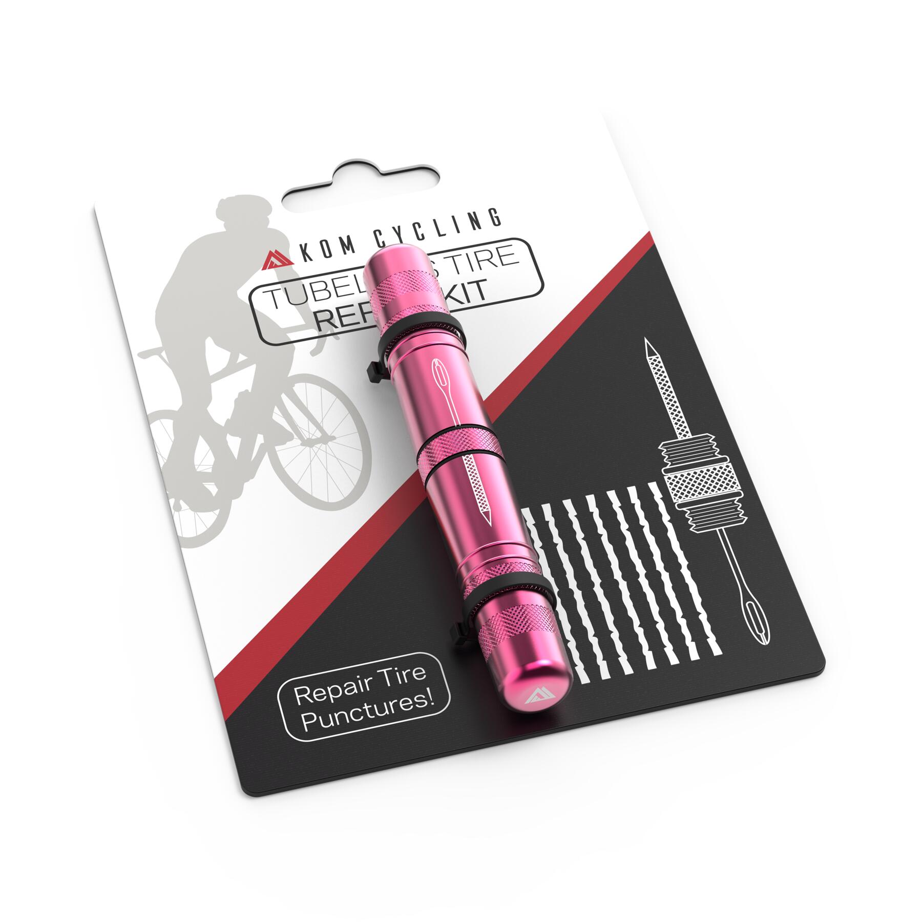 Narzędzie do naprawy opon bezdętkowych (tubeless) - Kom Cycling - TRT Różowy