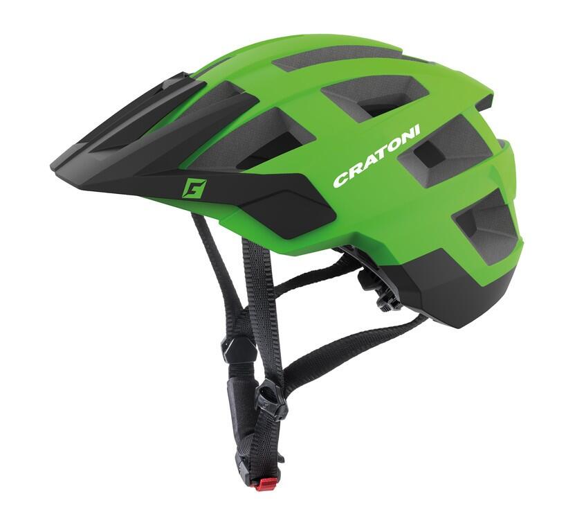 Kask rowerowy MTB AllSet neonowa zieleń/czarny mat