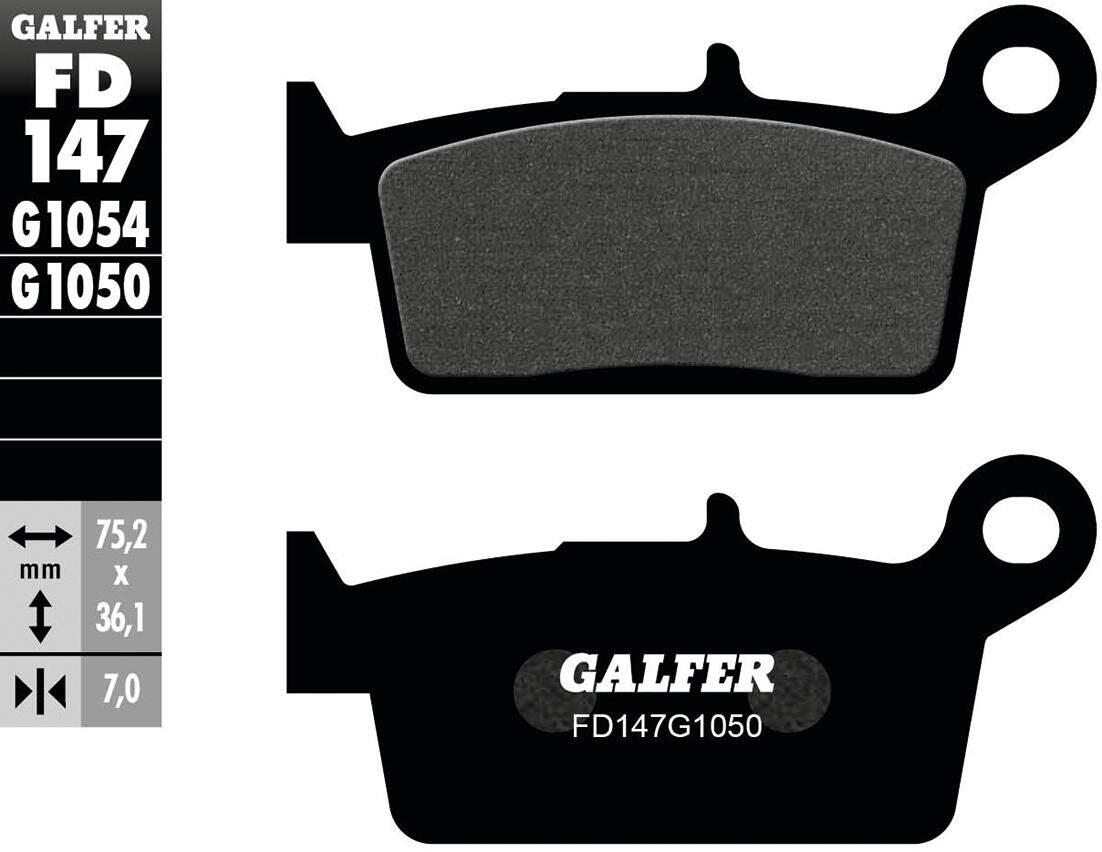 GALFER FD147 klocki hamulcowe organiczne do skutera
