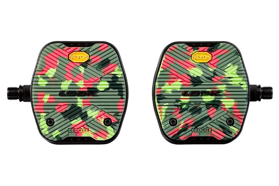 LOOK Geo City Grip Pedals, oliwkowy 2022 Pedały trekkingowe i miejskie