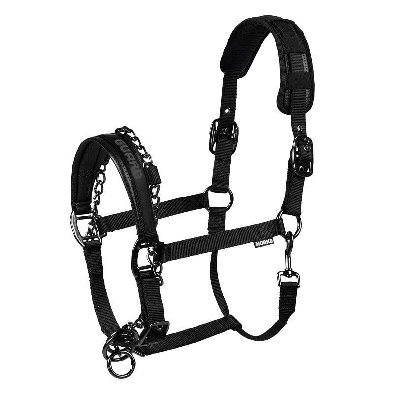 Horka Halster Safety Guard - Met Ketting - Zwart (Full)