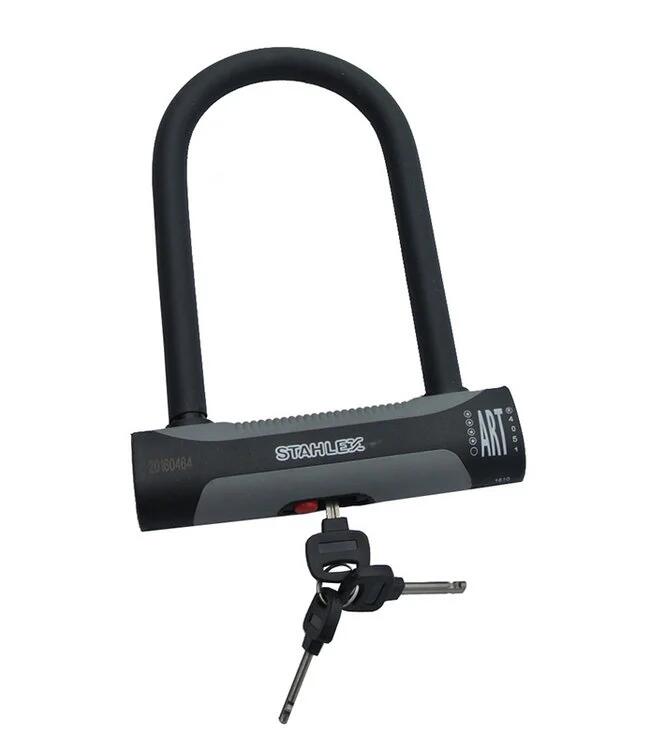 Zapięcie rowerowe U-lock 448 ART4 180 x 245 mm czarne