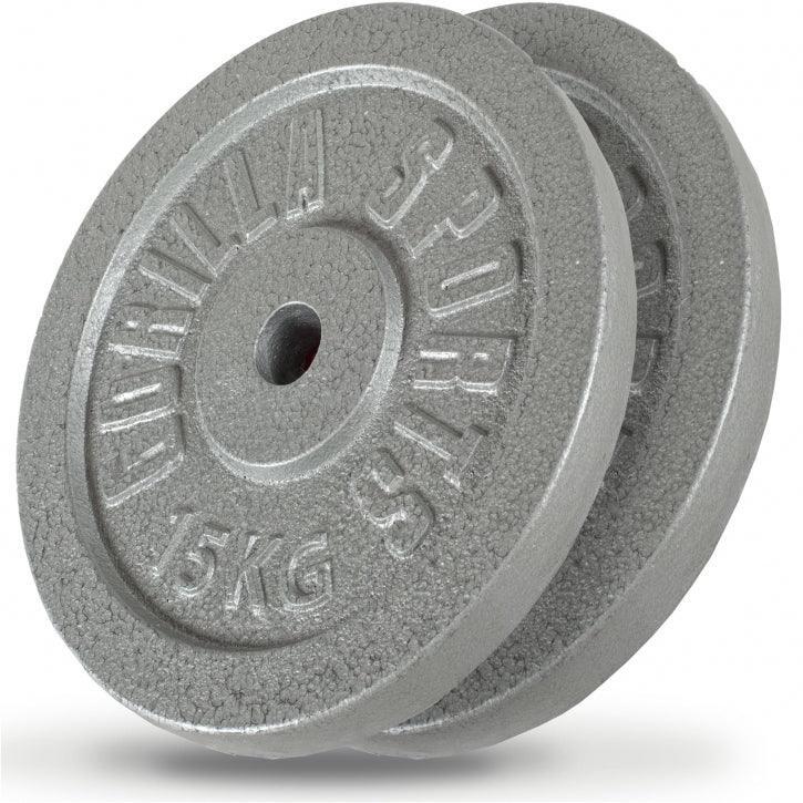 Gorilla Sports 30kg (2x15kg) Zestaw Obciążeń Żeliwnych (100135-00002-0111)