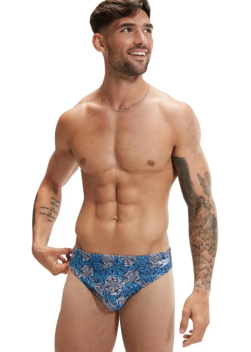 Speedo 5 Cm Escape Slip - Niebiesko-Białe - Rozmiar 28