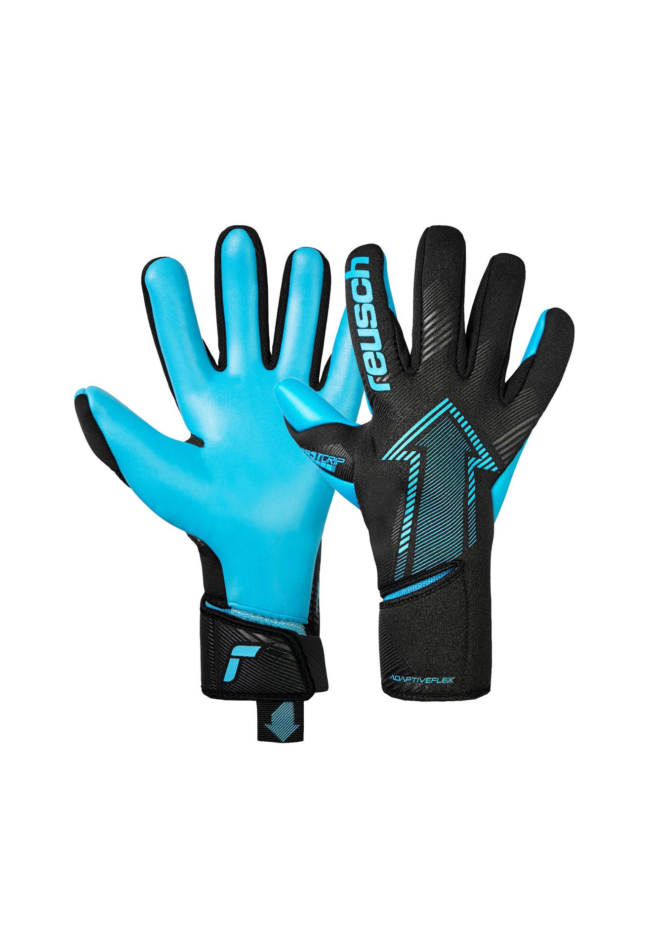 Rękawice bramkarskie Reusch Fastgrip Aqua black/aqua blue