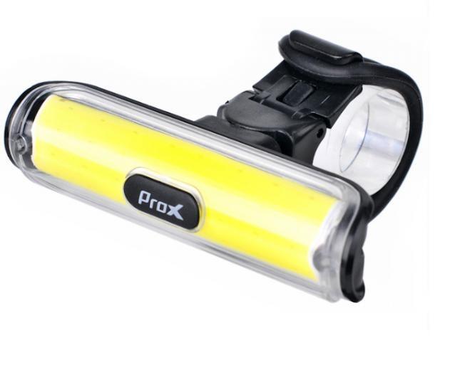 Lampka rowerowa przednia 100 lumenów - ładowana przez USB - LED 180°