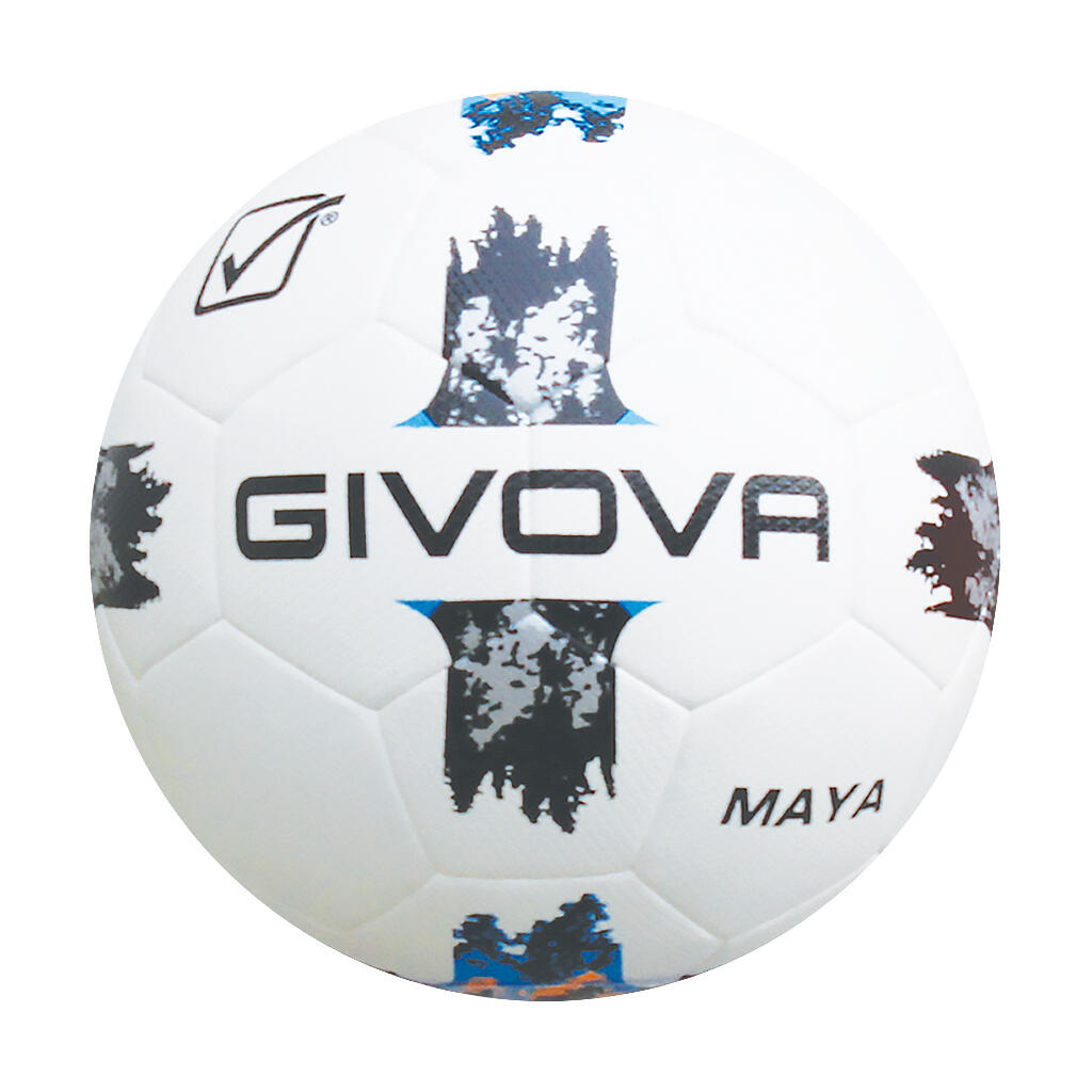 Piłka nożna junior Givova Pallone Maya czarno-srebrna