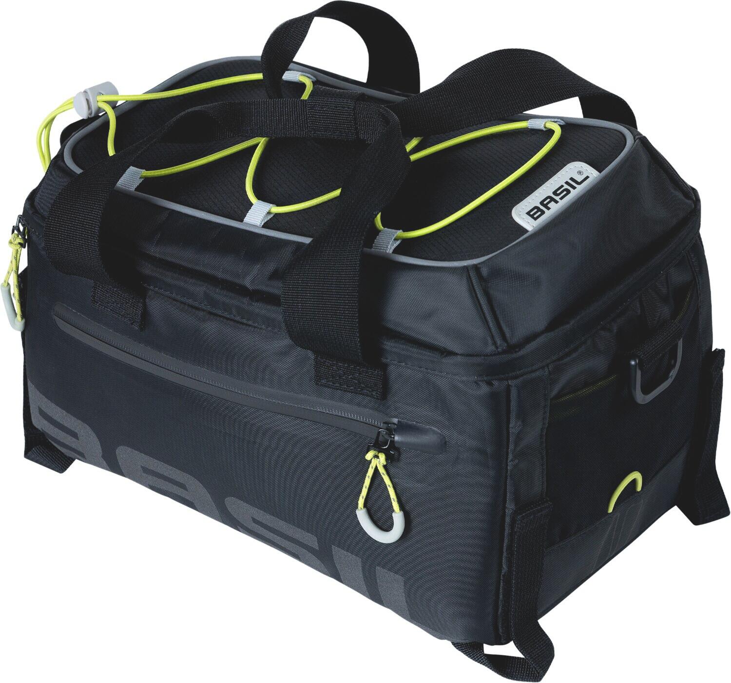 Basil Miles Trunkbag, torba na bagażnik, 7l, Black Lime BAS17753