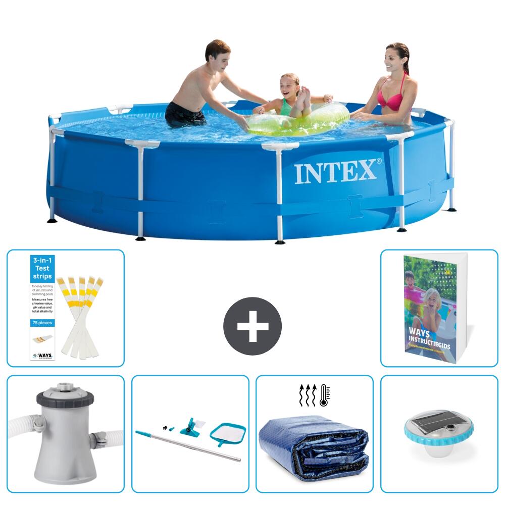 INTEX Basen ze stelażem Okrągły - 305x76 cm - 7-częściowy S305