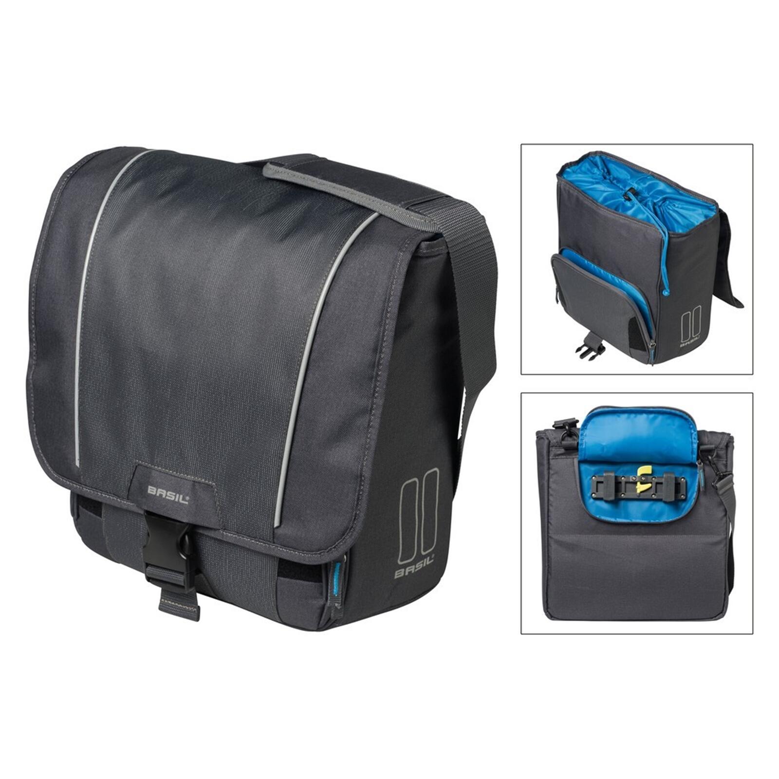Basil Sport Design Bicycle Commuter Bag 18l, graphite 2021 Sakwy 17742