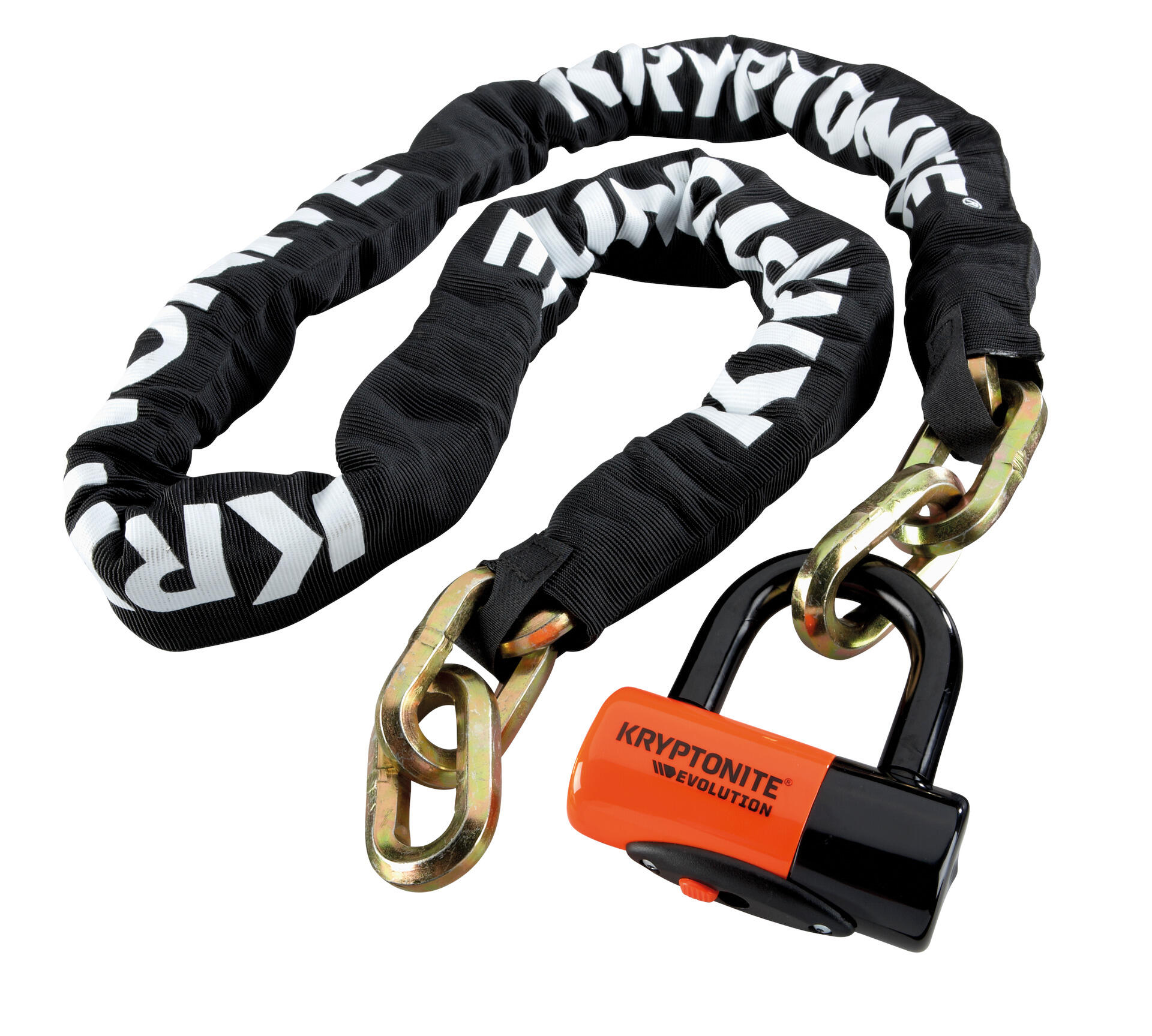 Kryptonite Łańcuch New York Noose czarny-pomarańczowy / Rozmiar: 130 cm