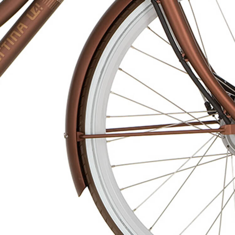 Cortina E-U4 błotnik przedni na 28 cali Sparkle Brown Matt 750x58mm
