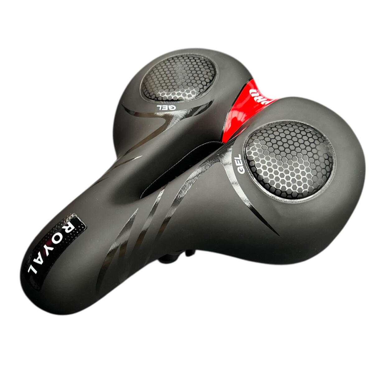 Siodło rowerowe dla mężczyzn i kobiet Comfort Cruiser Drifter Gel Czarne