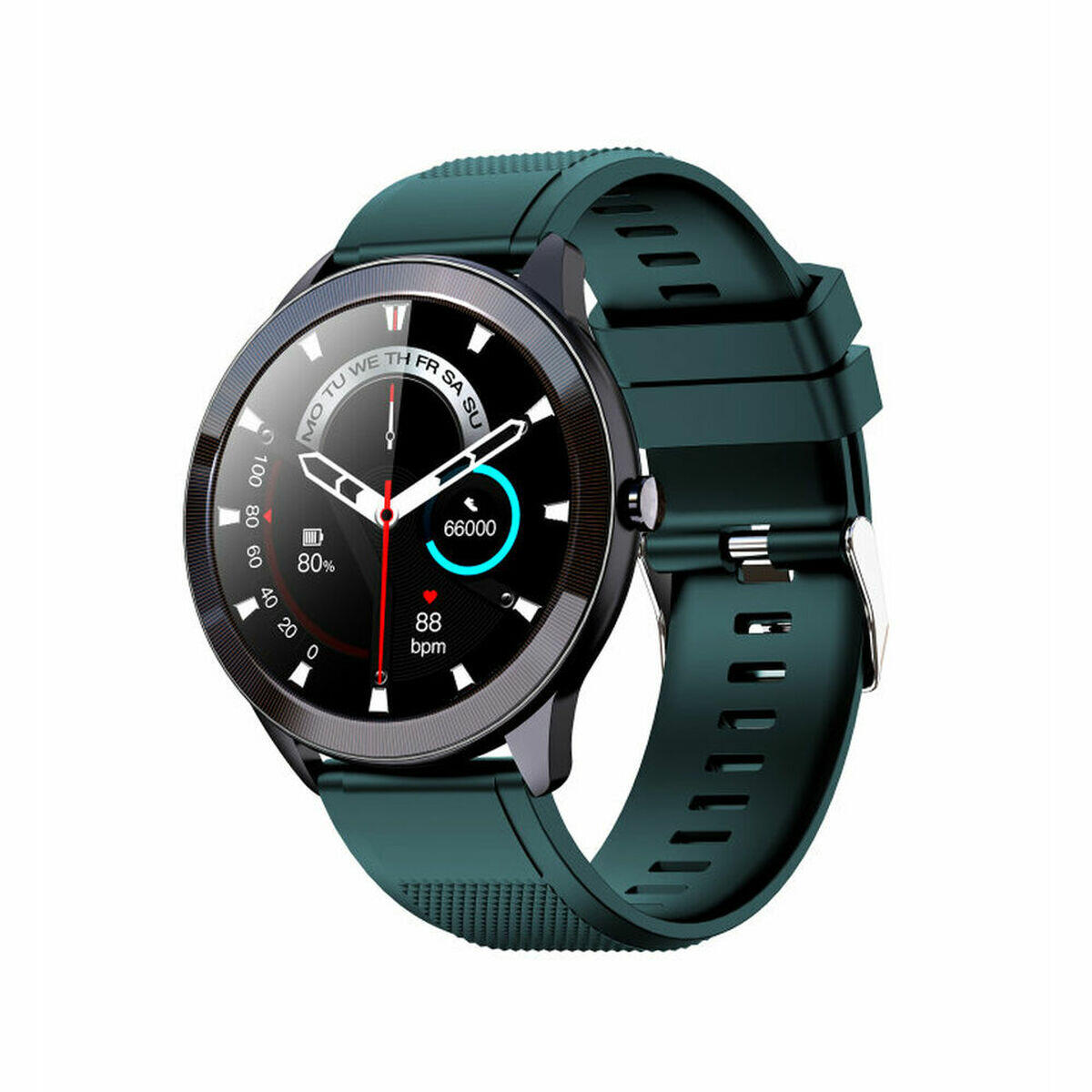 Smartwatch LEOTEC LESW32V Czarny Kolor Zielony 1,28