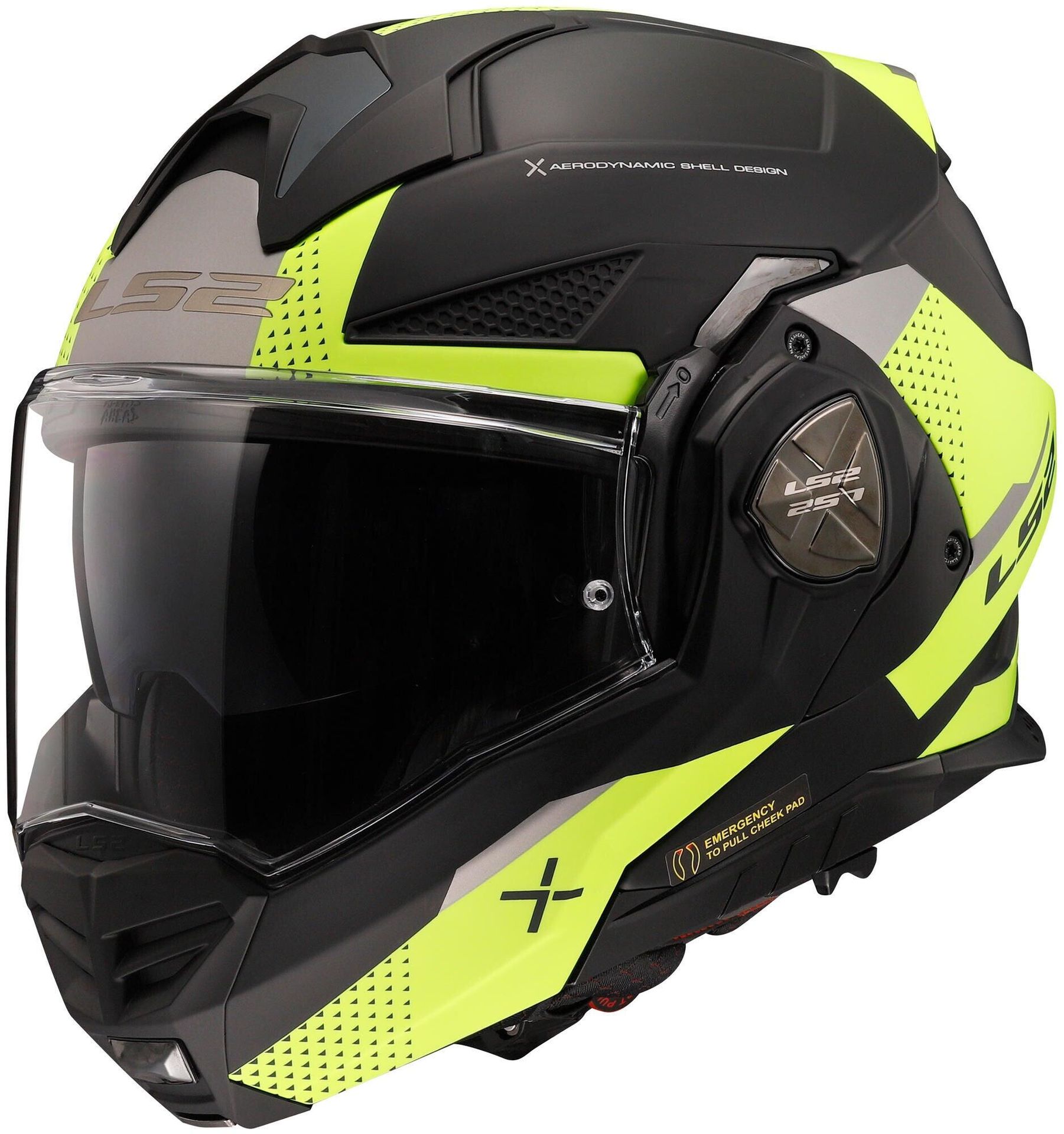 Kask modułowy LS2 FF901 Advant X Oblivion XXL czarny/żółty