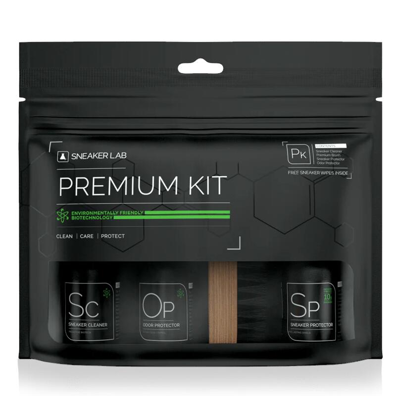 Sneaker LAB - PREMIUM KIT (1x SNEAKER CLEANER 50ml + 1x ODOR PROTECTOR 50ml + 1x SNEAKER PROTECTOR 50ml + 1x Sneaker Brush)