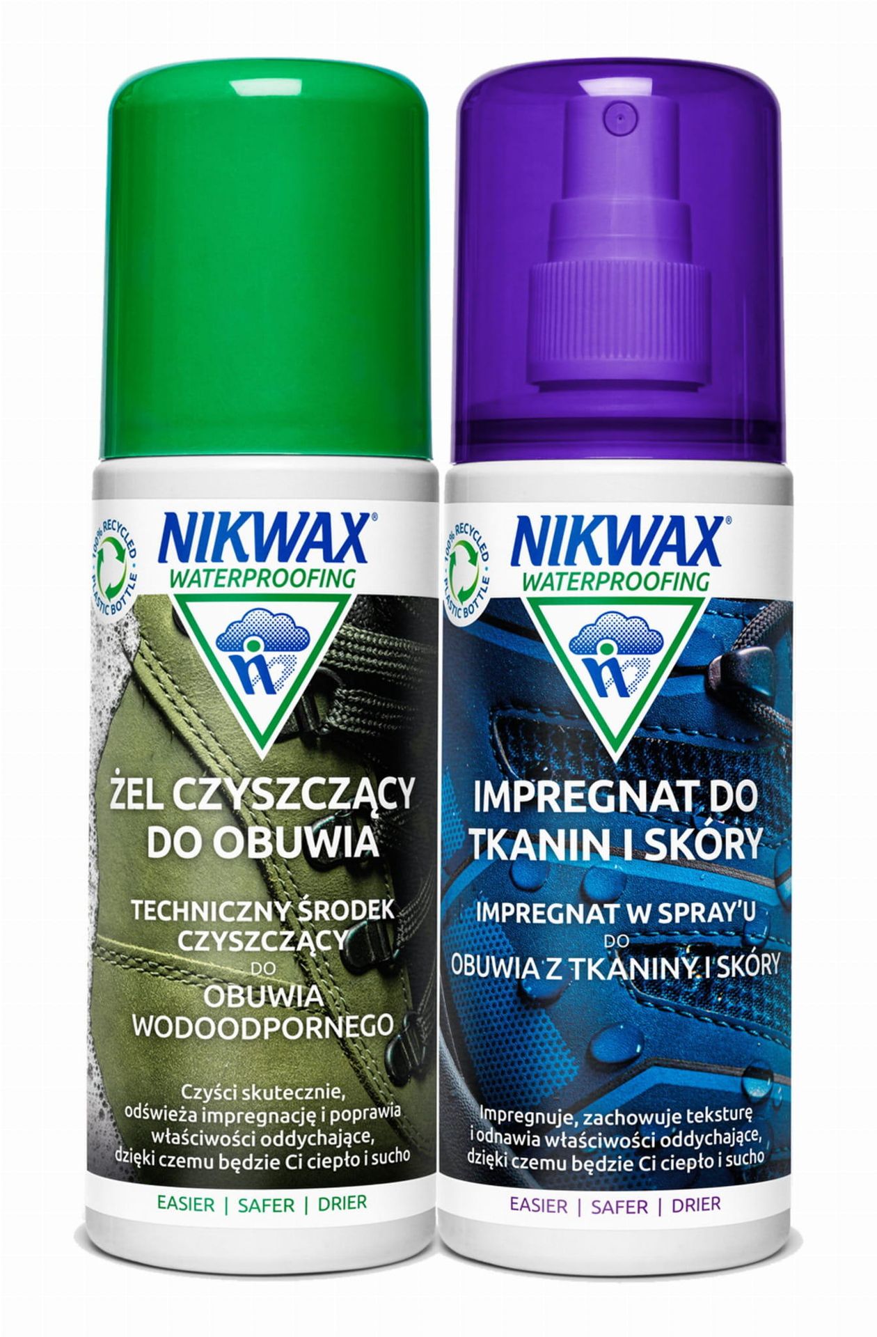 Nikwax Zestaw Nikwax tkanina/skóra + żel czyszczący