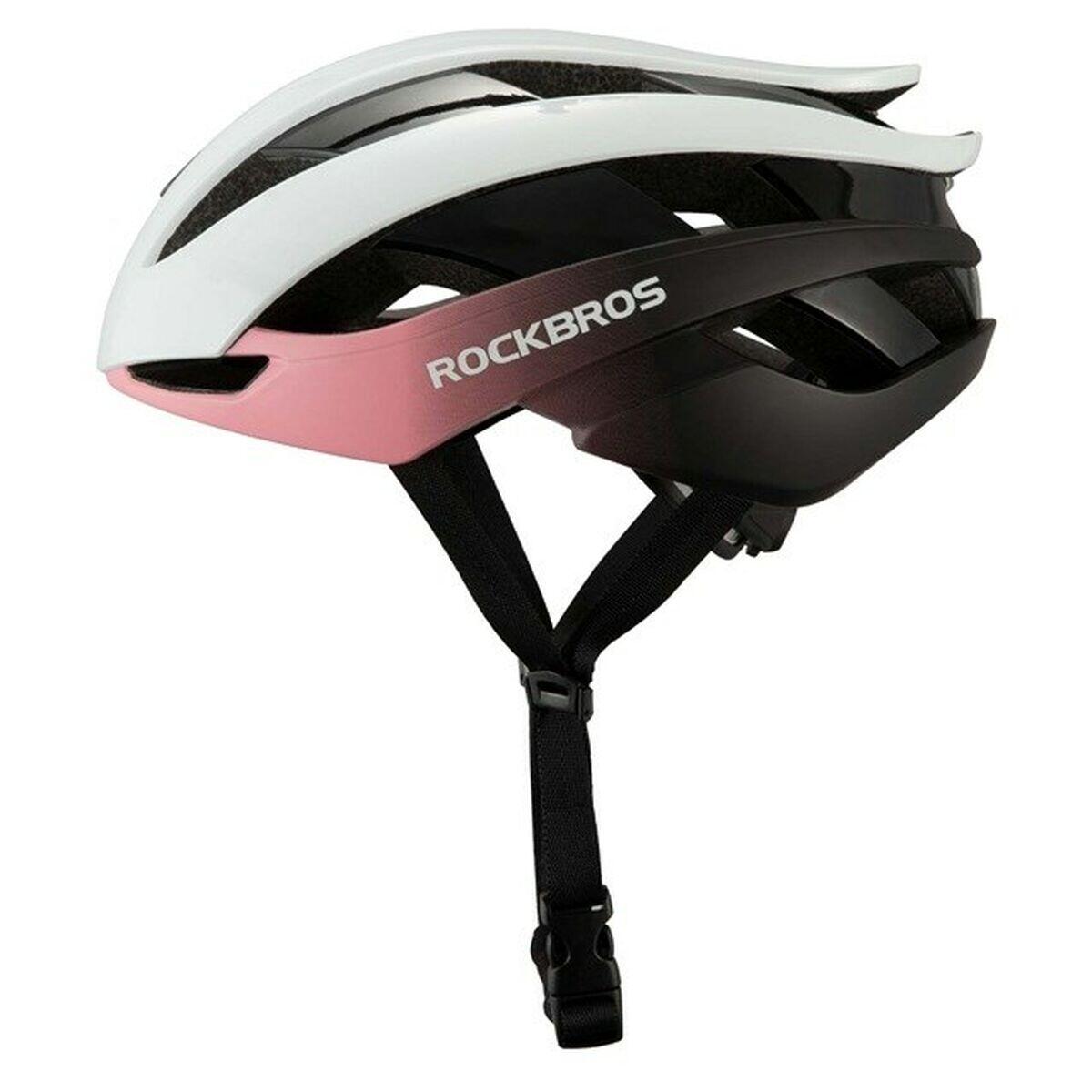 Kask rowerowy uniwersalny regulowany rozmiar M niebiesko-różowy