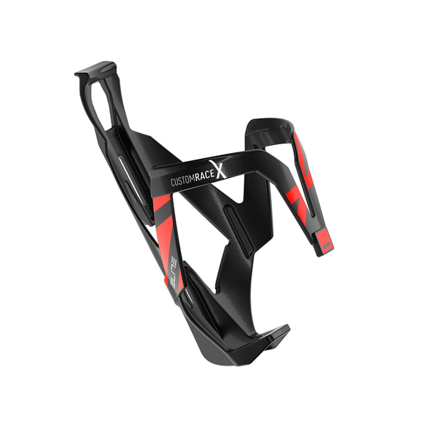 Koszyk na bidon ELITE Custom Race X Czarno-czerwony