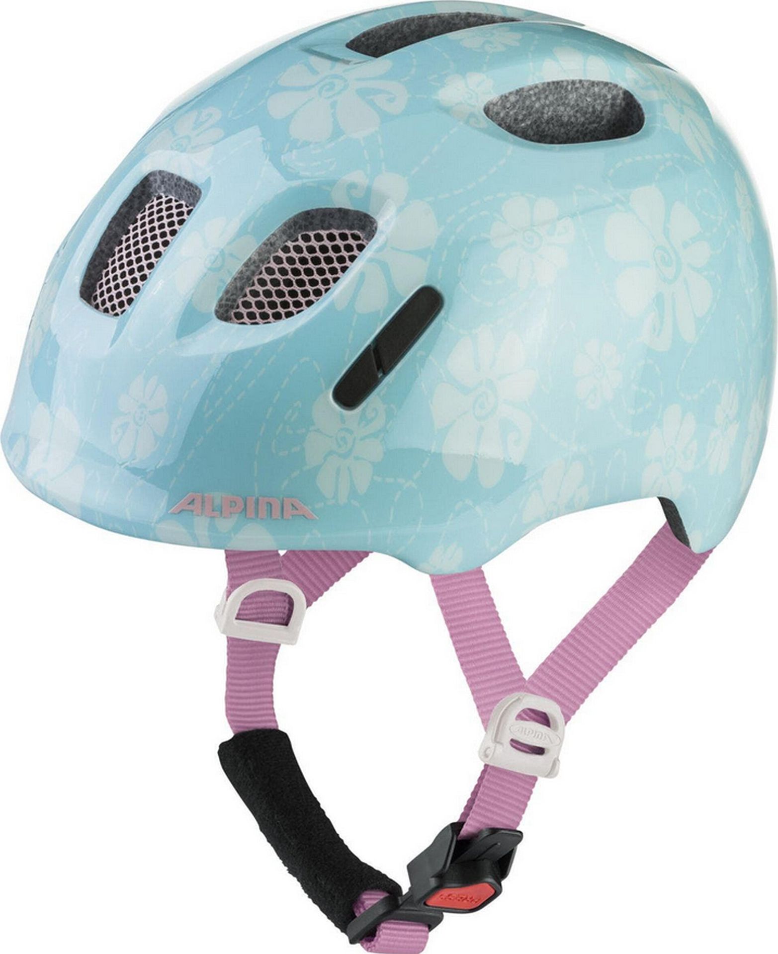Kask dziecięcy Ximo 2, kolor aqua-rose flower gloss