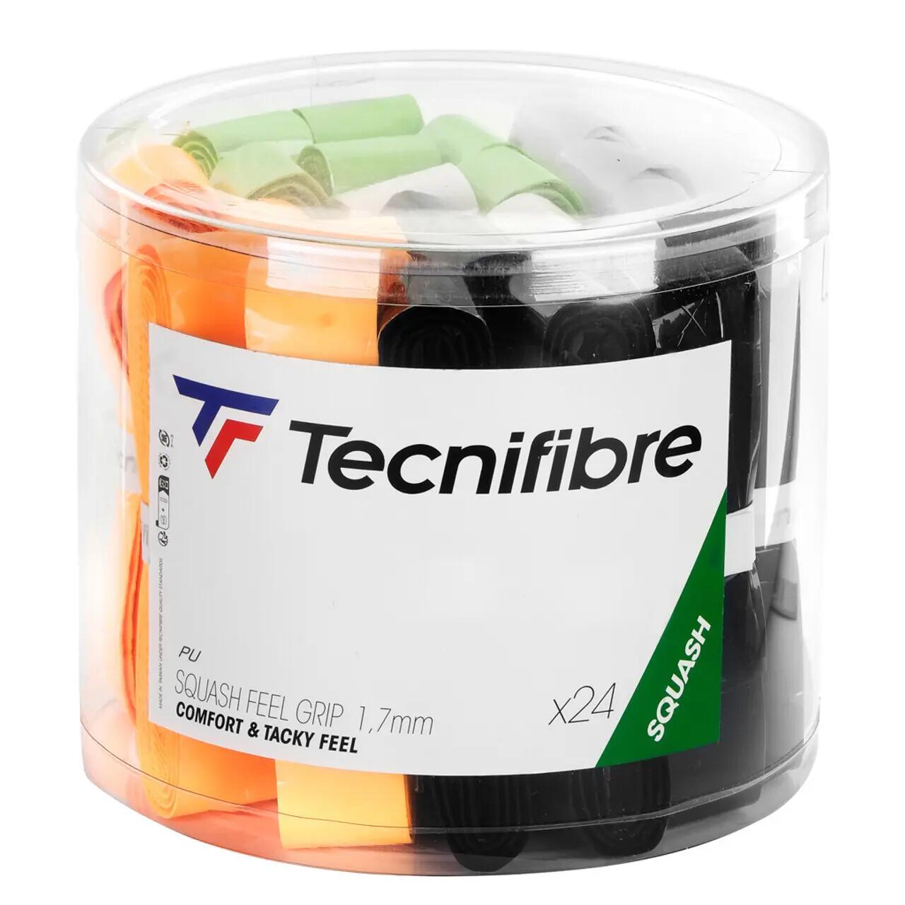 Owijki do rakiet squash Tecnifibre Squash Feel Grip Box 24 szt. multicolour