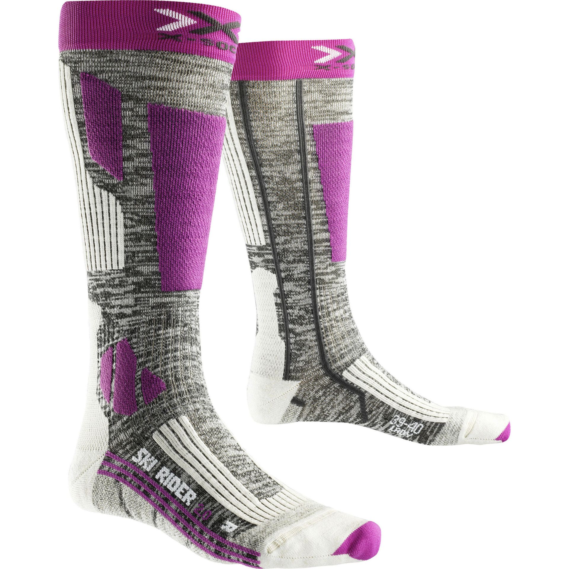 X-Socks damskie X narciarskie Rider 2.0 Lady skistrumpf, szary X100093