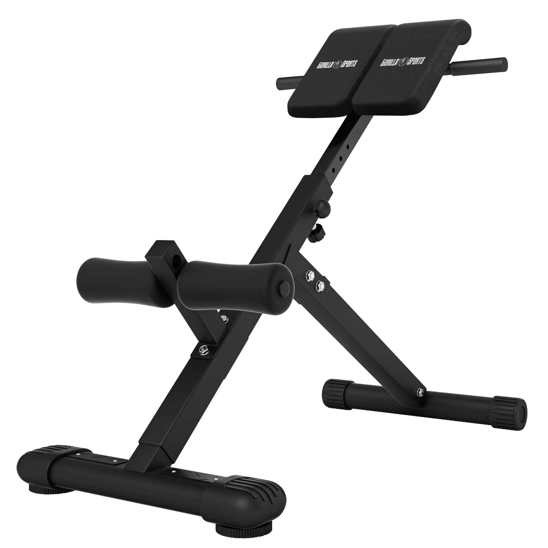 Gorilla Sports Składana ławeczka do brzucha i pleców czarna (100772-00019-0001)