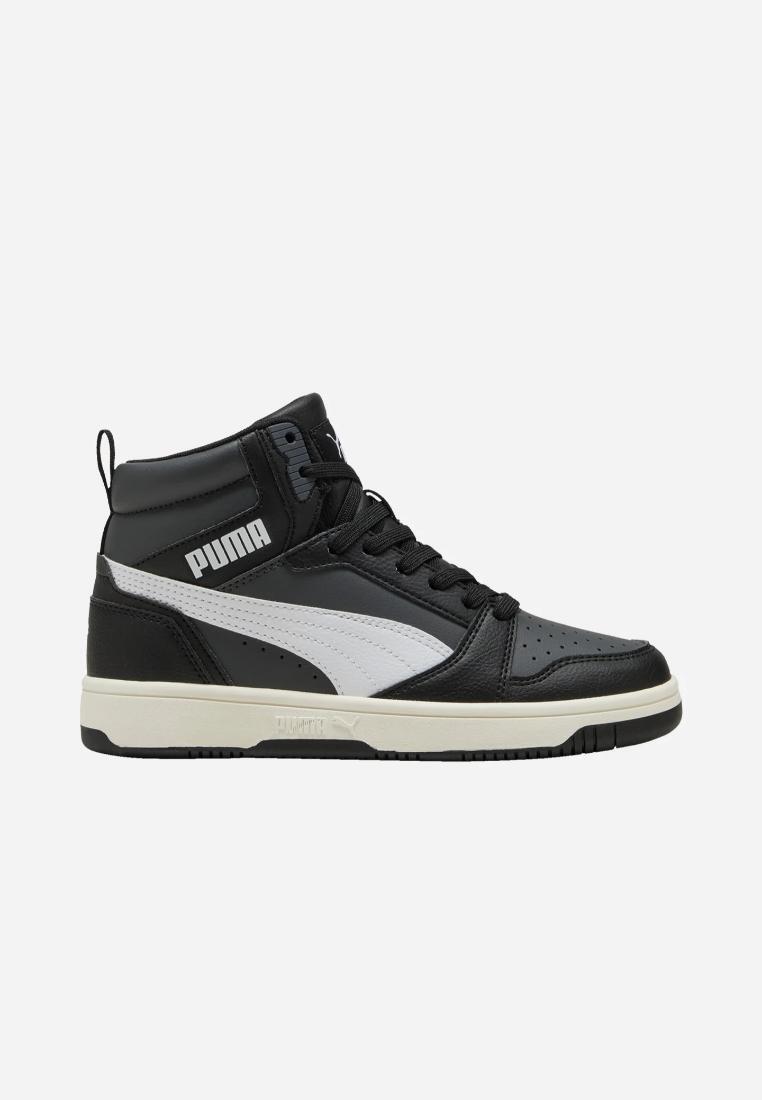 Puma Rebound V6 Mid dziecięce - wysokie, retro, czarne
