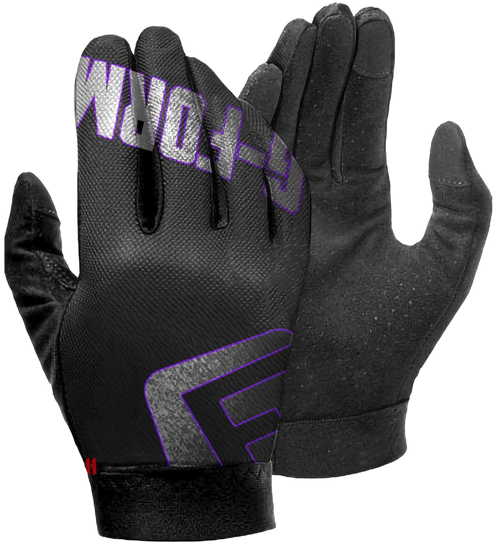 Rękawice G-form Tempo XL w kolorze czarnym i purpurowym