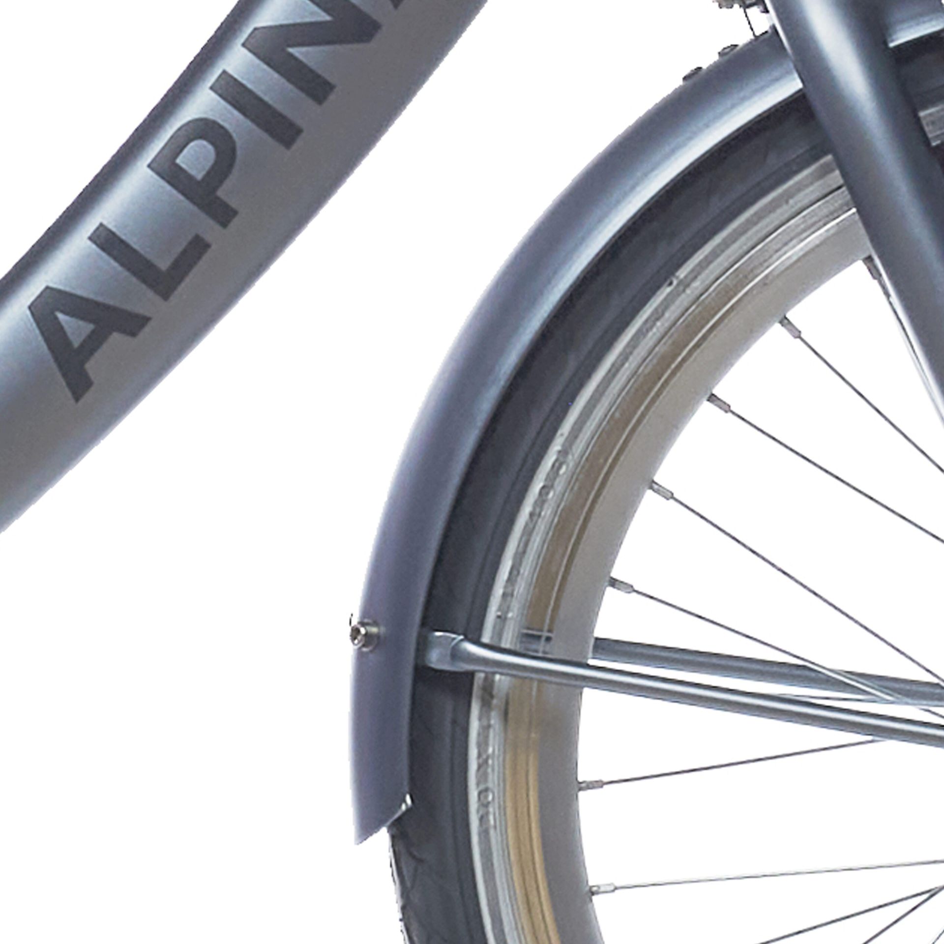 Alpina Zestaw błotników 22 Clubb z prętami - satynowa czerń matowa