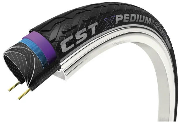 CST xpedium na rower opony, czarna, 28 X 1 5/8 X 1 3/8