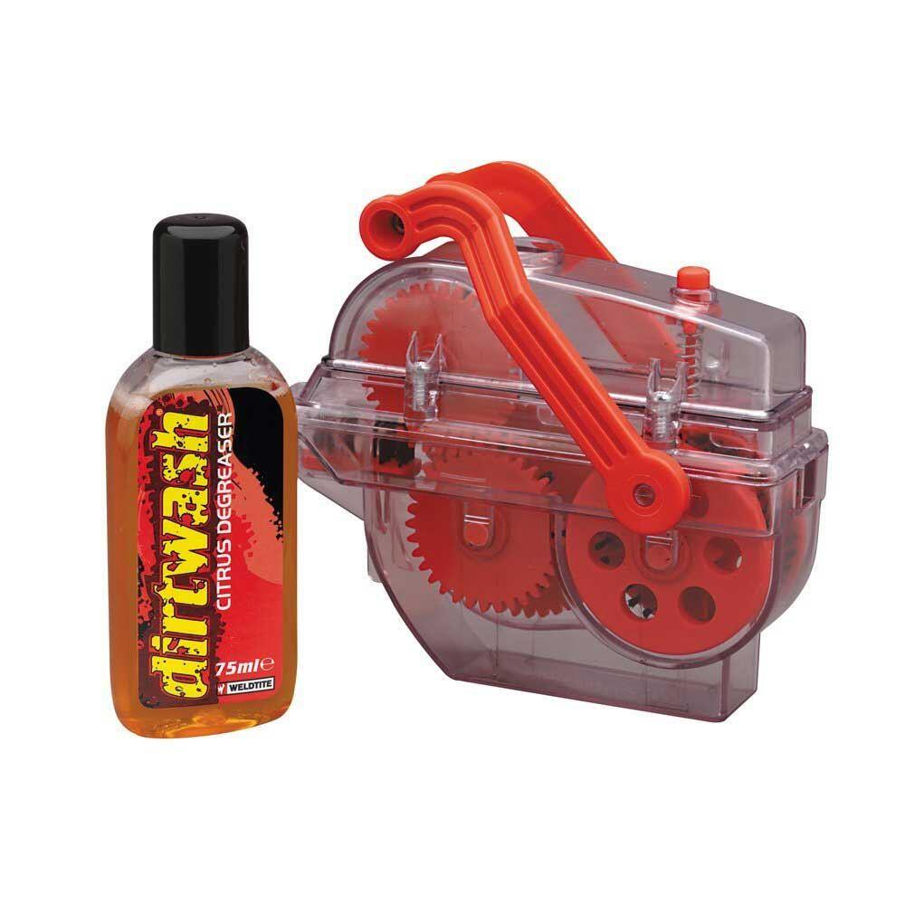 WELDTITE Maszyna do czyszczenia łańcucha DIRTWASH DIRT TRAP CHAIN DEGREASER MACHINE + Odtłuszczacz 75ml WLD-6017) WLD-6017
