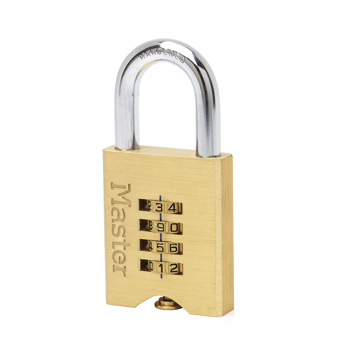 VSA Van Spijk Master Lock Kłódka na szyfr, trwały mosiądz, 50 mm, 651EURD