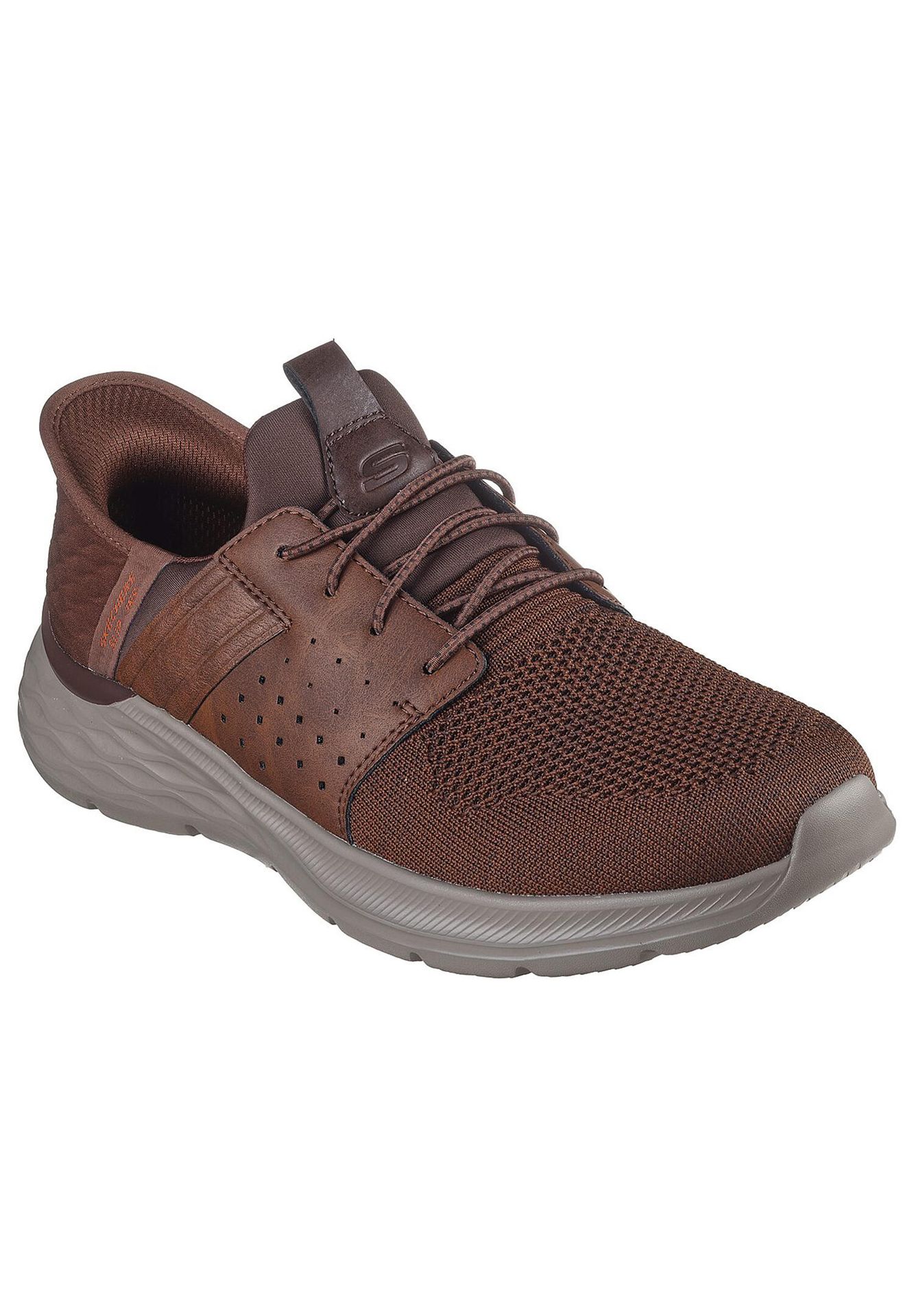 Buty SKECHERS GARNER - NEWICK SLPI - INS Brązowy