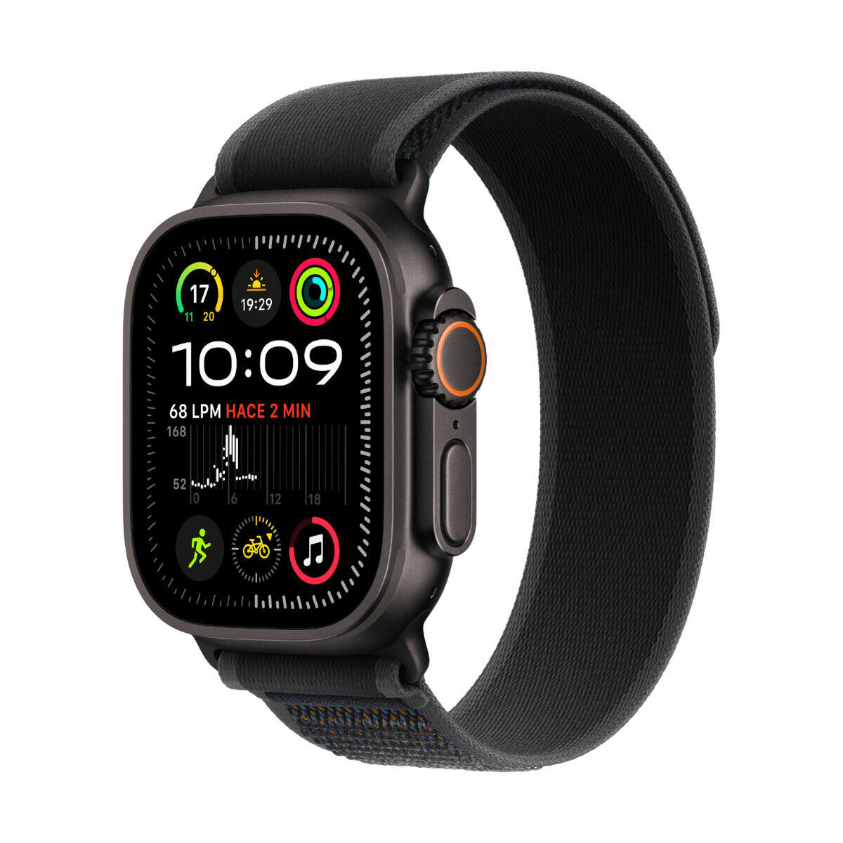 Apple Watch Ultra 2 LTE 49 mm koperta tytanowa + opaska Trail rozmiar M/L Czarny