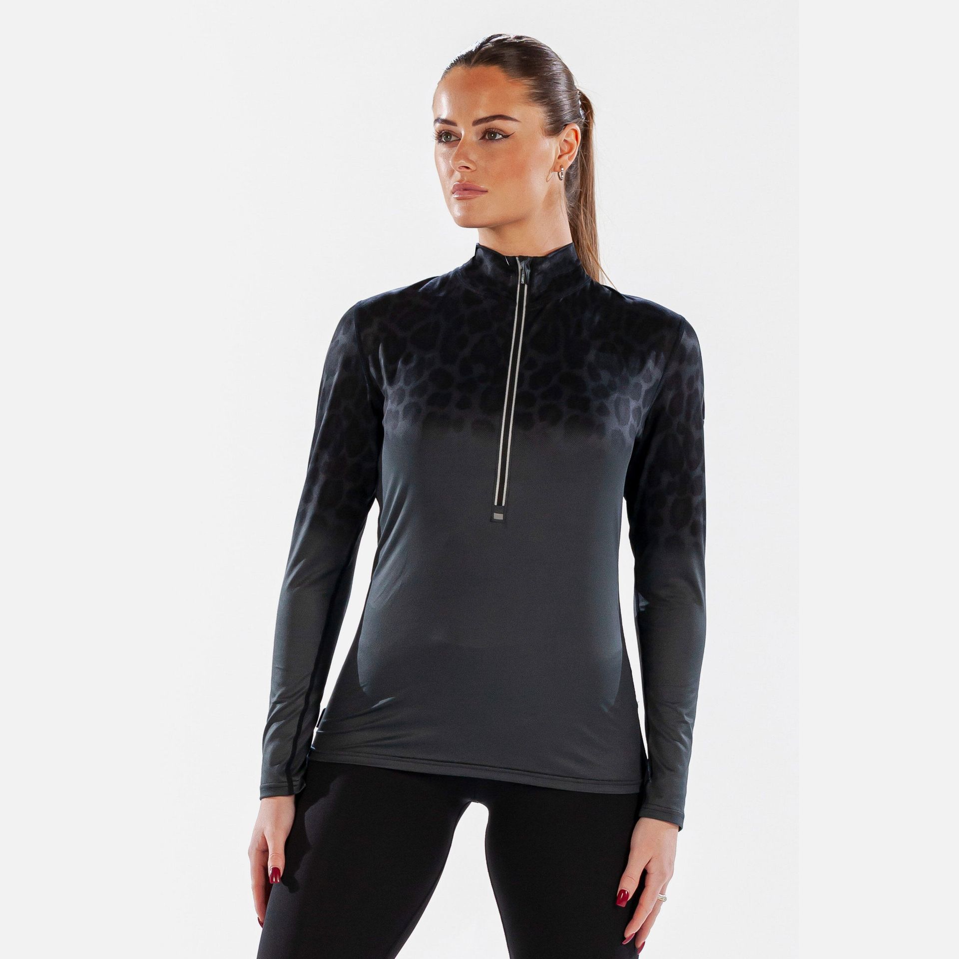 Surfanic Damska Bluza Termoaktywna Carbon Dri Koszulka z Zamkiem SWU2606-080