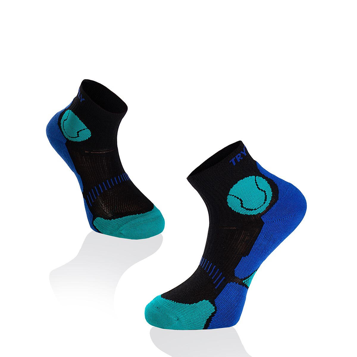 Skarpetki tenisowe Fusion Turquoise Black Blue