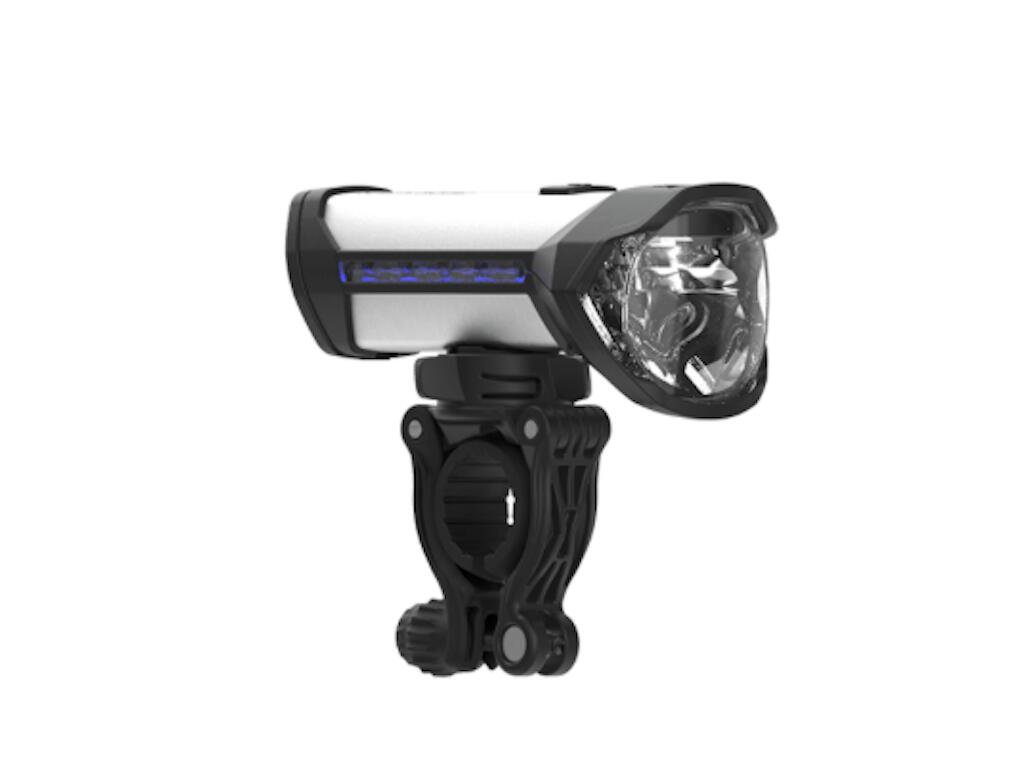 Busch & Müller Akumulator LED firmy reflektor B & M Ixon Space do montażu na kierownicy 150 Lux o zasilacz sieciowy (1 sztuki) (204020)