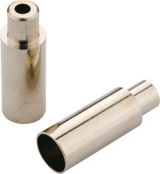 Porady Jagwire Workshop 5mm 4mm stops-Chrome-brass 100pcs