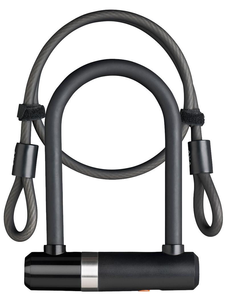AXA Newton UL zamek U z kablem 230 mm