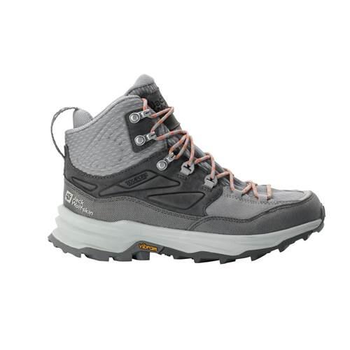 Damskie buty trekkingowe Jack Wolfskin CYROX TEXAPORE MID W pebble - 40,5