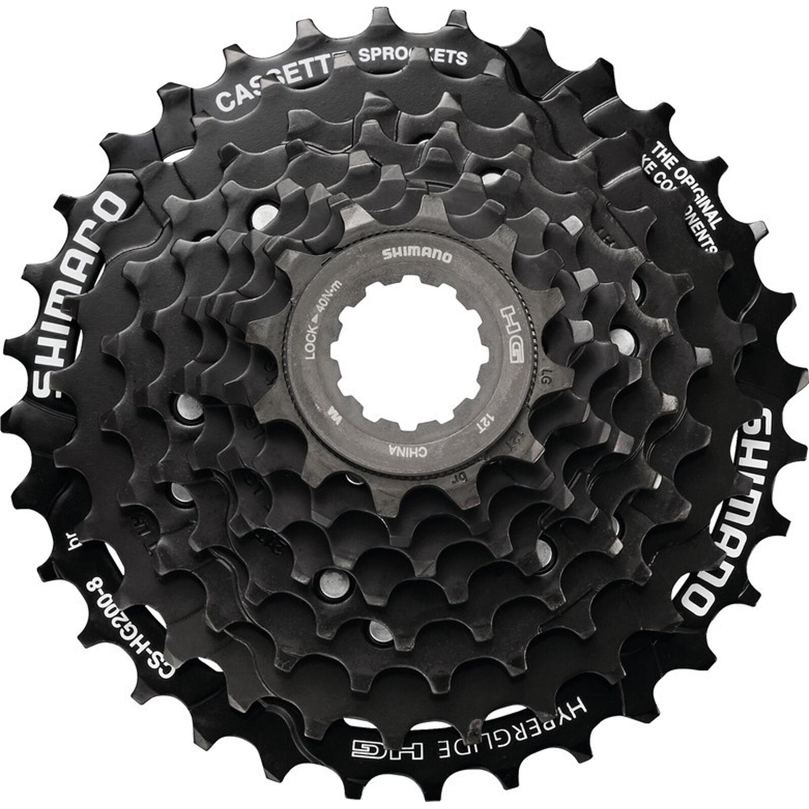 Shimano Shimano CS-HG200 Kaseta rowerowa 8-rz., black 12-32T 2020 Kasety E-CSHG2008232T