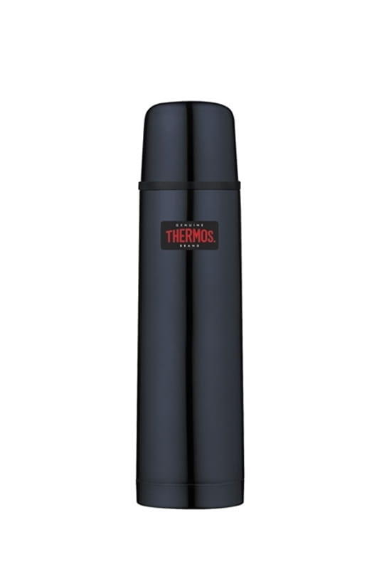 Thermos termos ze stali szlachetnej, lekki i kompaktowy, pojemność 0,5 l, kolor niebieski (mitternachtsblau), z połyskiem 185511
