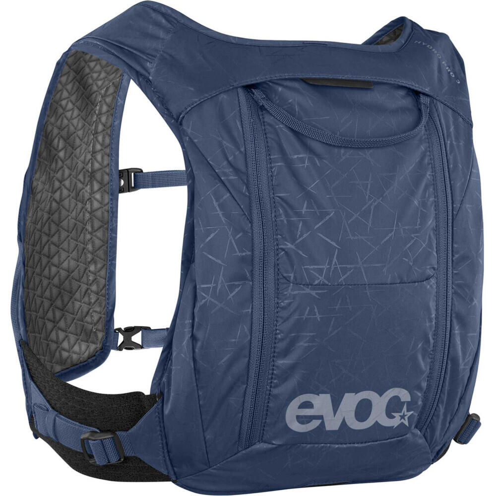 EVOC HYDRO PRO 3 + 1.5l HYDRATION BLADDER plecak hydracyjny, plecak (bardzo lekki plecak, plecak turystyczny z kieszeniami na pasie piersiowym), dżinsowy